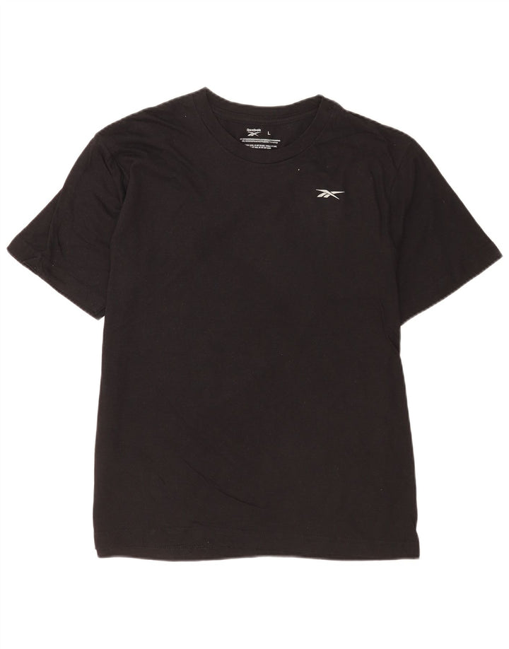 Tricou Reebok pentru bărbați Top mare din bumbac negru