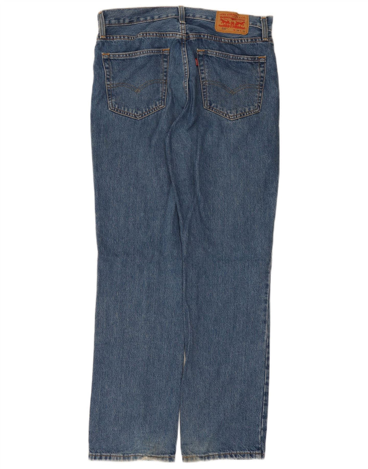 Blugi drepti pentru bărbați Levi's 516 W34 L32 Bumbac albastru