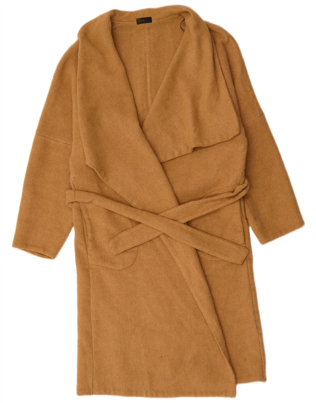 Palton deschis pentru femei BENETTON UK 18 XL Maro Poliester