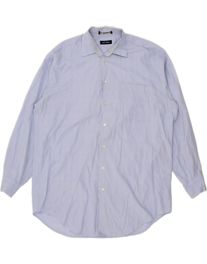 NAUTICA Mens Shirt 2XL Blue Check Cotton Vintage Nautica and Second-Hand Nautica from Messina Hembry 