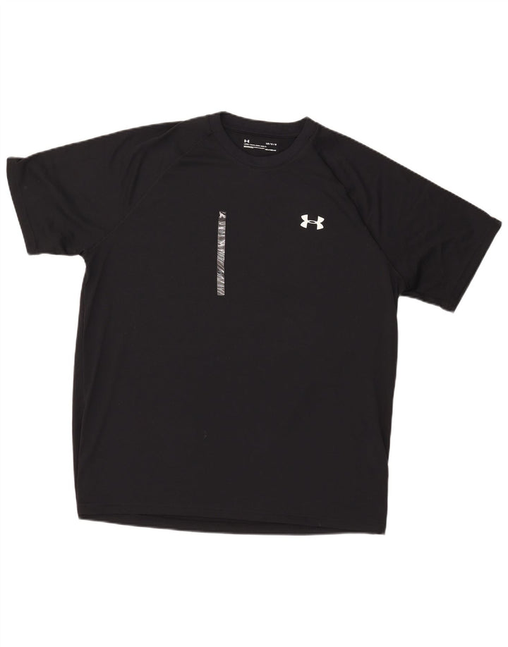 Tricou Under Armour pentru bărbați Heat Gear Top mare din poliester negru
