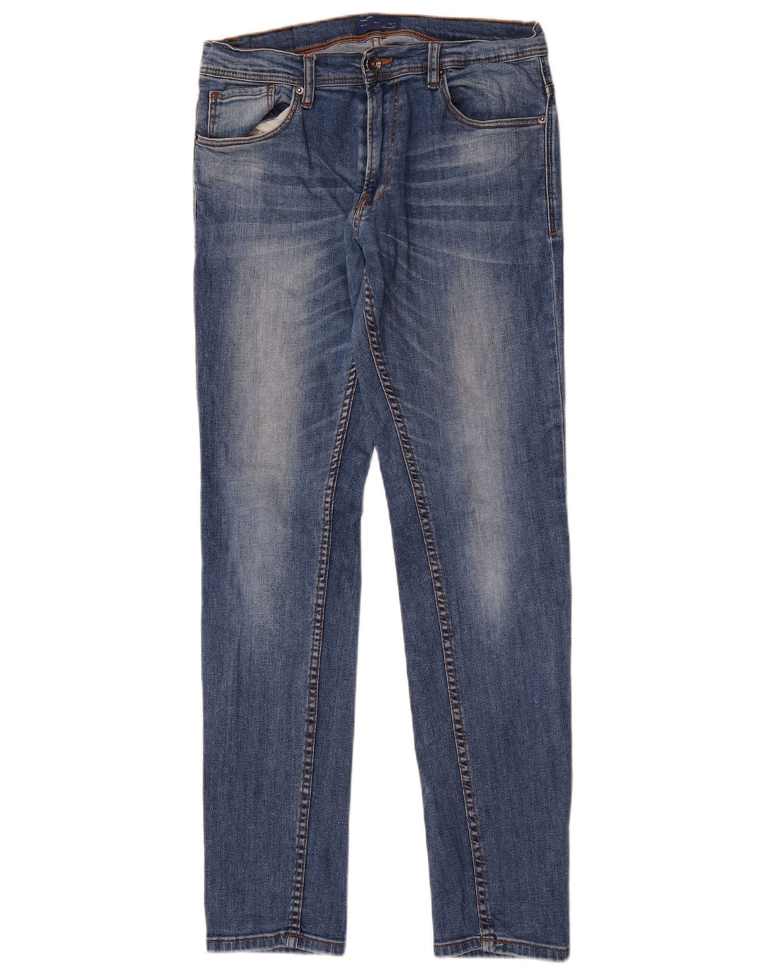 Blugi slim pentru bărbați Zara EU 40 Medium W31 L32 Blue Bumbac