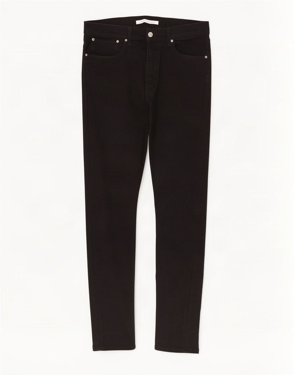 Blugi slim pentru bărbați Calvin Klein W32 L34 bumbac negru