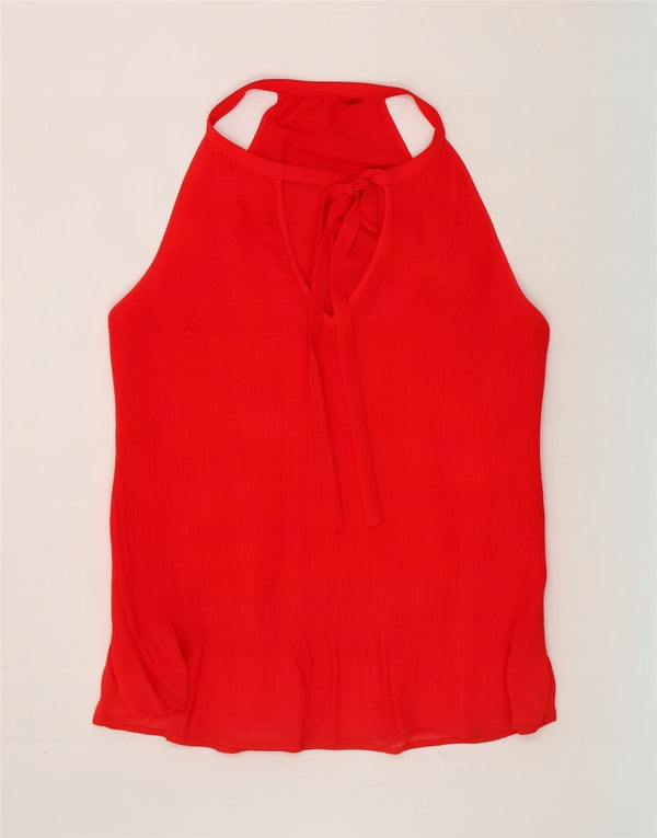 Top Halter pentru femei Zara UK 12 Medium Red
