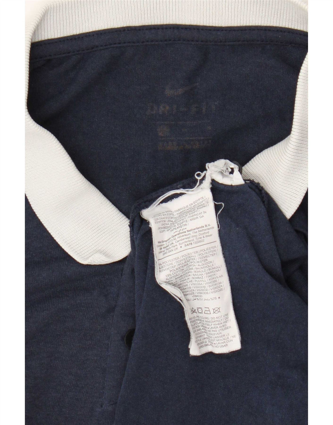 Tricou polo Nike Dri Fit Rugby pentru bărbați, poliester mediu bleumarin