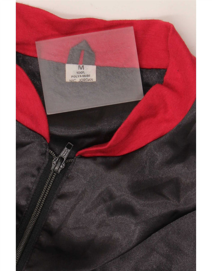 Bomber vintage pentru bărbați UK 38 Medium Black Colorblock Poliamidă