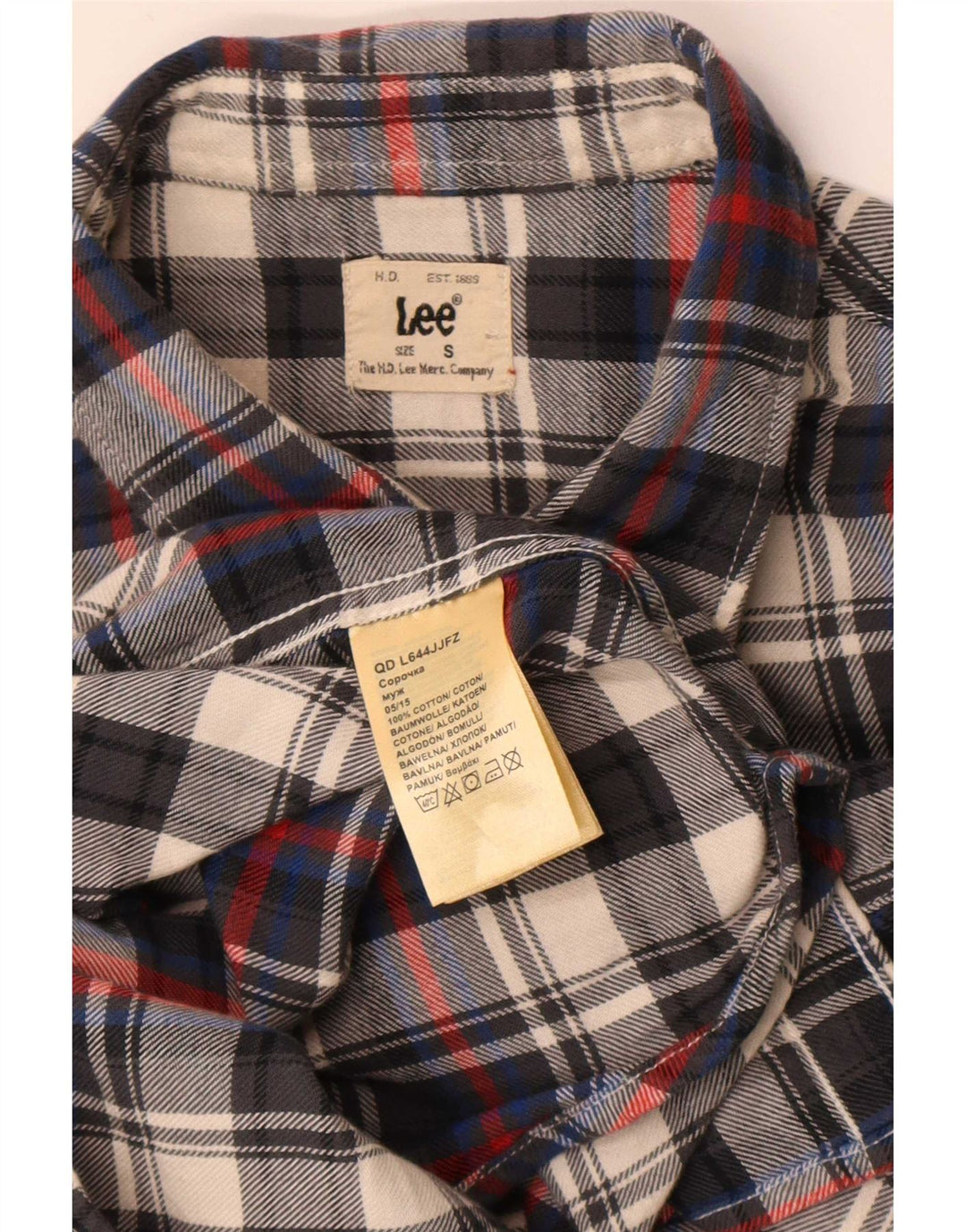 Cămașă de flanel pentru bărbați Lee, bumbac cu carouri multicolore