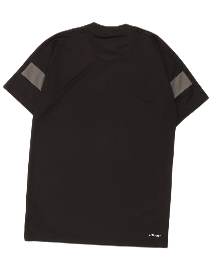 Tricou Adidas Aeroready pentru bărbați Top mic, negru, poliester color bloc