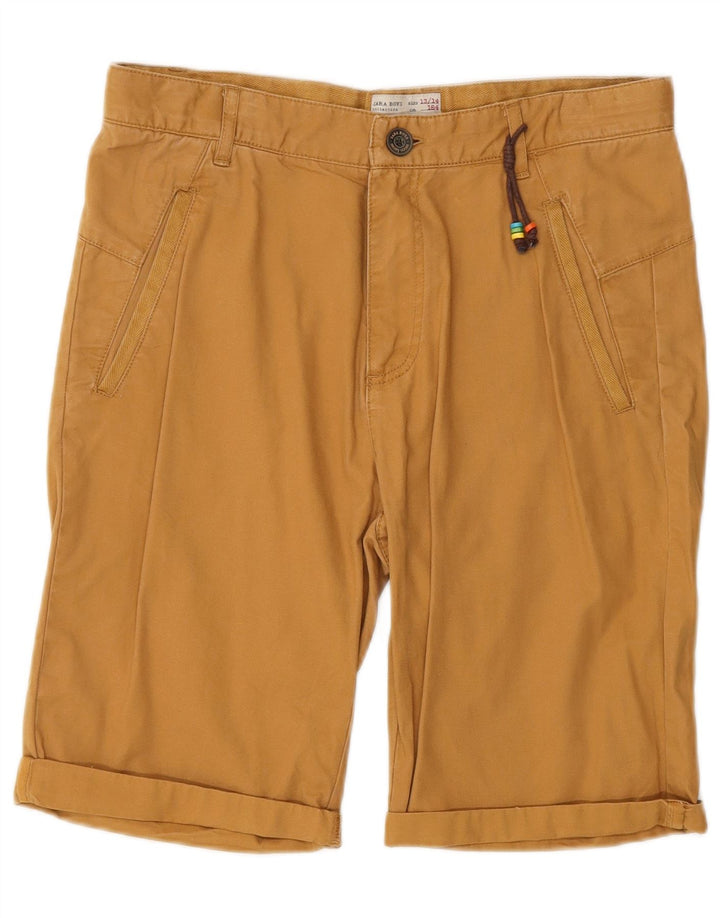 Pantaloni scurti cargo pentru băieți Zara 13-14 ani W28 bumbac maro