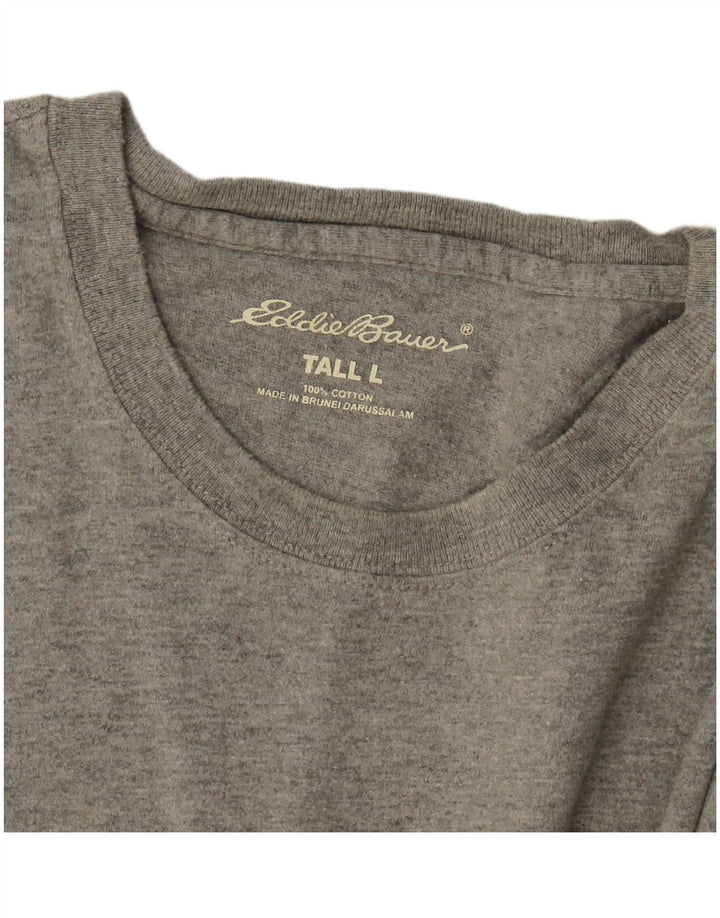 Tricou înalt pentru bărbați Eddie Bauer Top mare bumbac gri