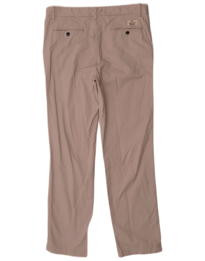Pantaloni chino drepți pentru bărbați Avirex W34 L31 gri