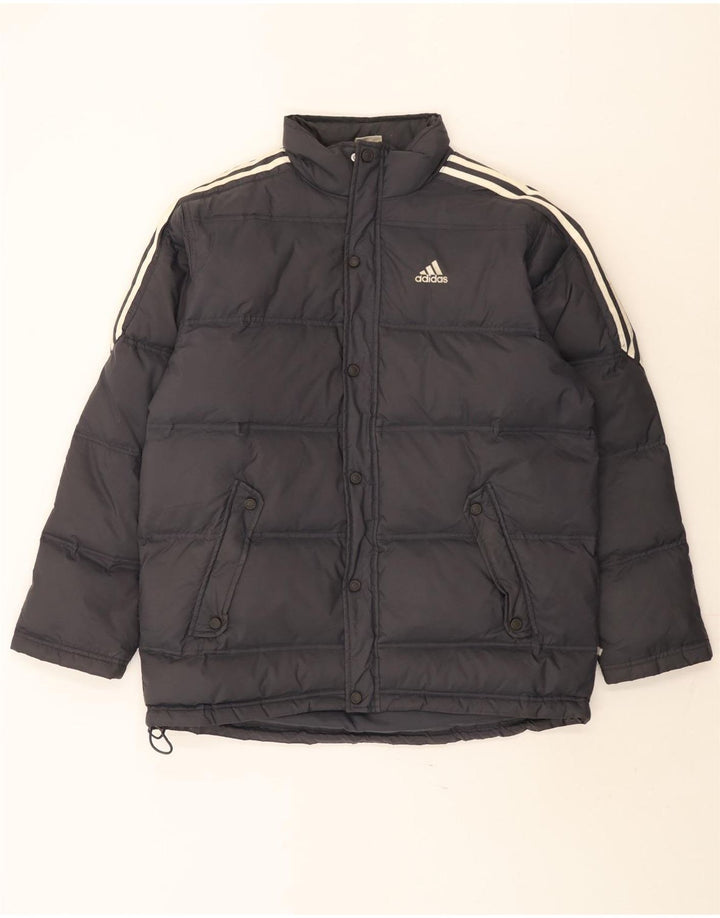 Jachetă căptușită pentru băieți Adidas 15-16 ani, gri din poliamidă