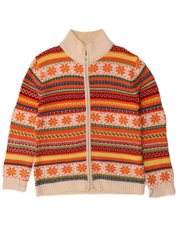 Pulover cardigan pentru femei TCM UK 14/16 Fair Isle, multicolor mare