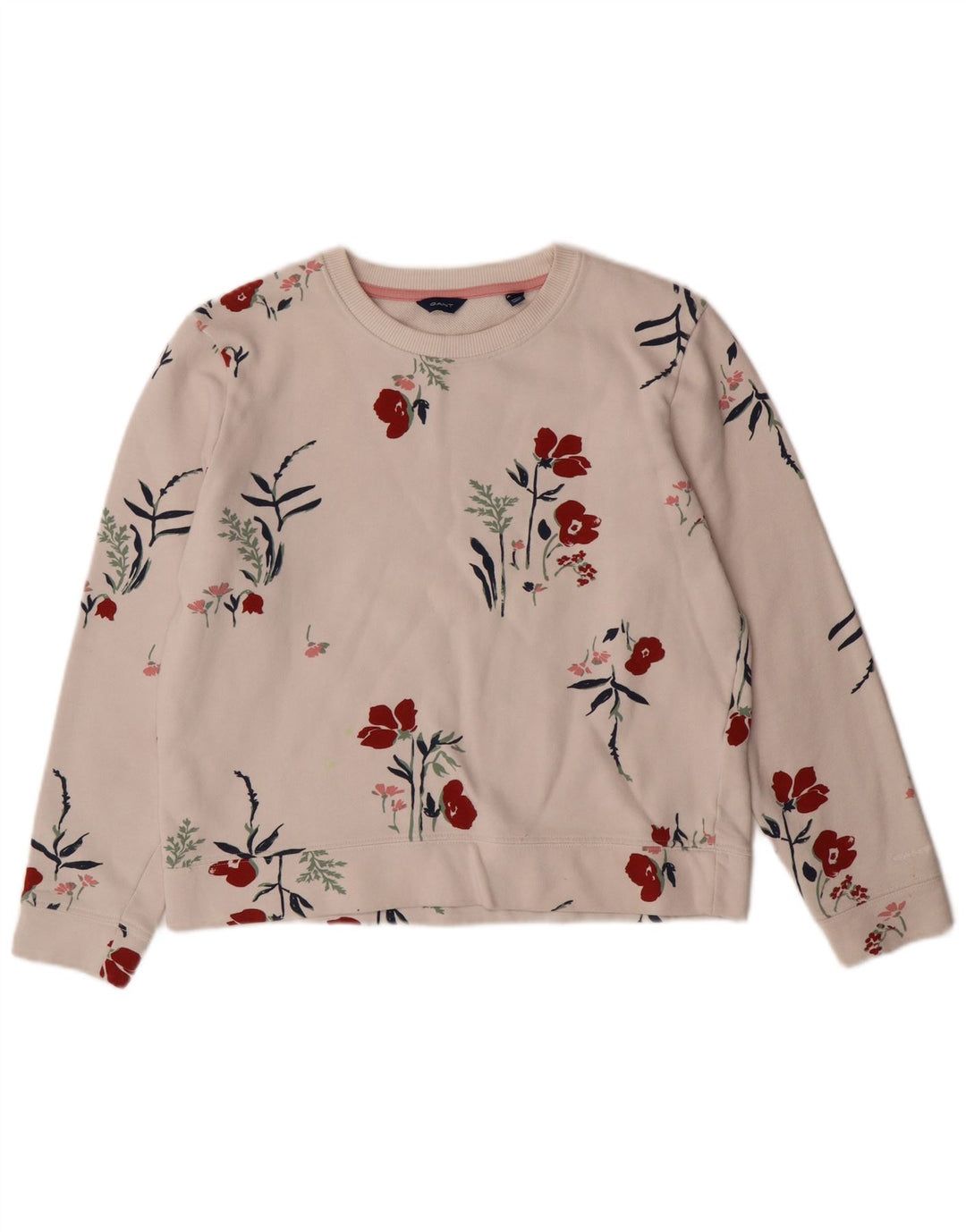 GANT Fete Pulover Crop Grafic Pulover 13-14 Ani Mediu Alb Floral