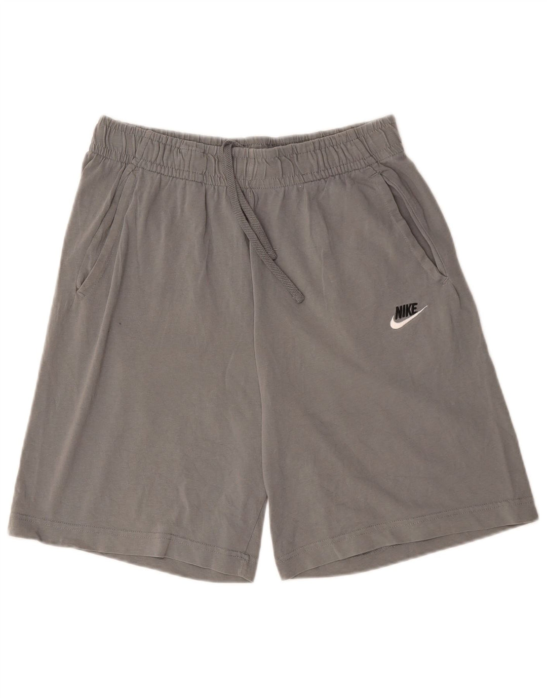 Pantaloni scurți sport Nike pentru bărbați, bumbac, gri mediu