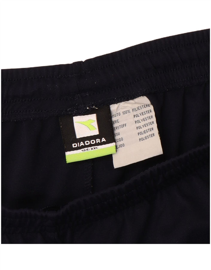 Pantaloni scurți sport Diadora pentru bărbați 2XL, albastru marin, poliester color bloc
