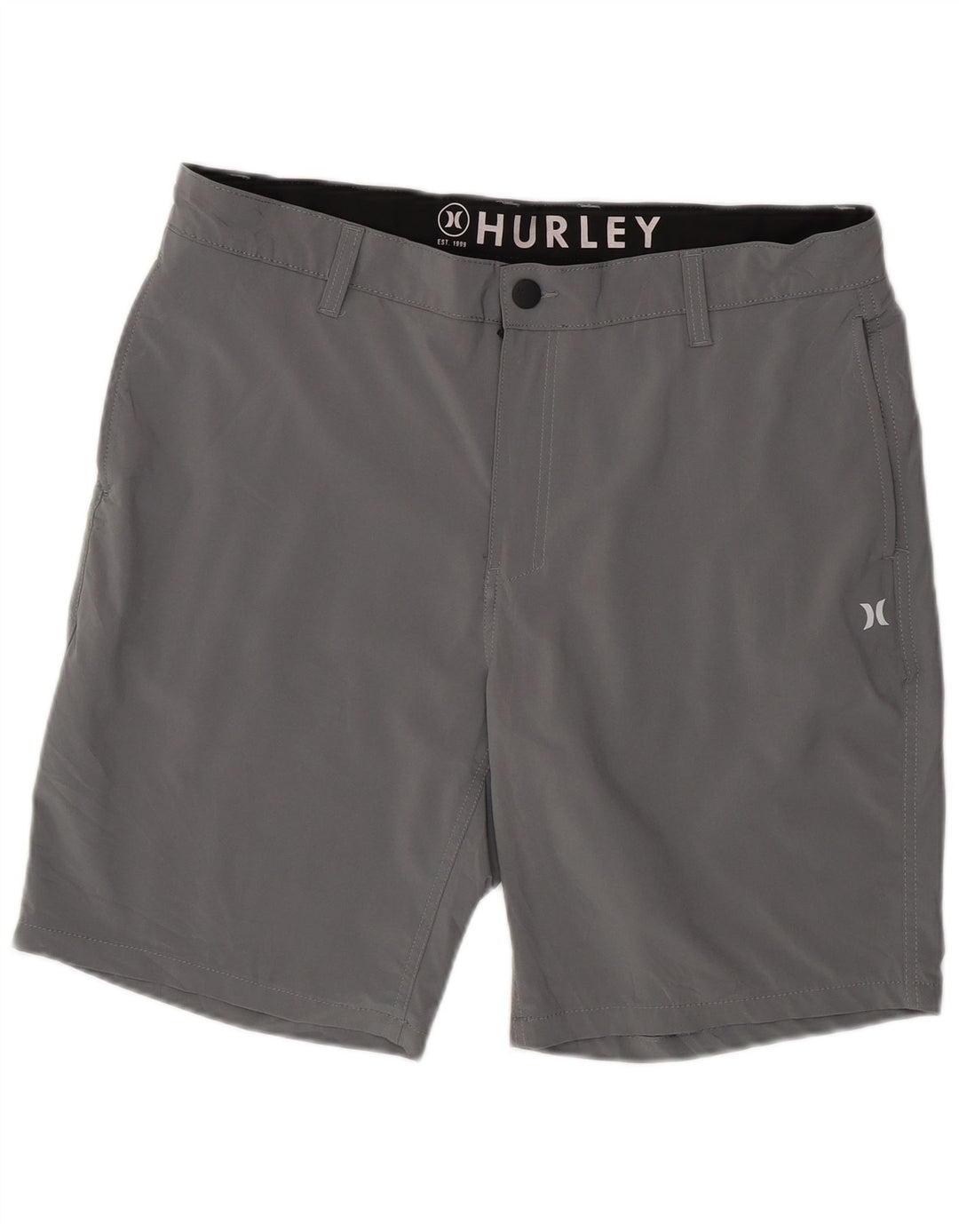 Pantaloni scurți chino Hurley pentru bărbați W36, mare, gri, poliester
