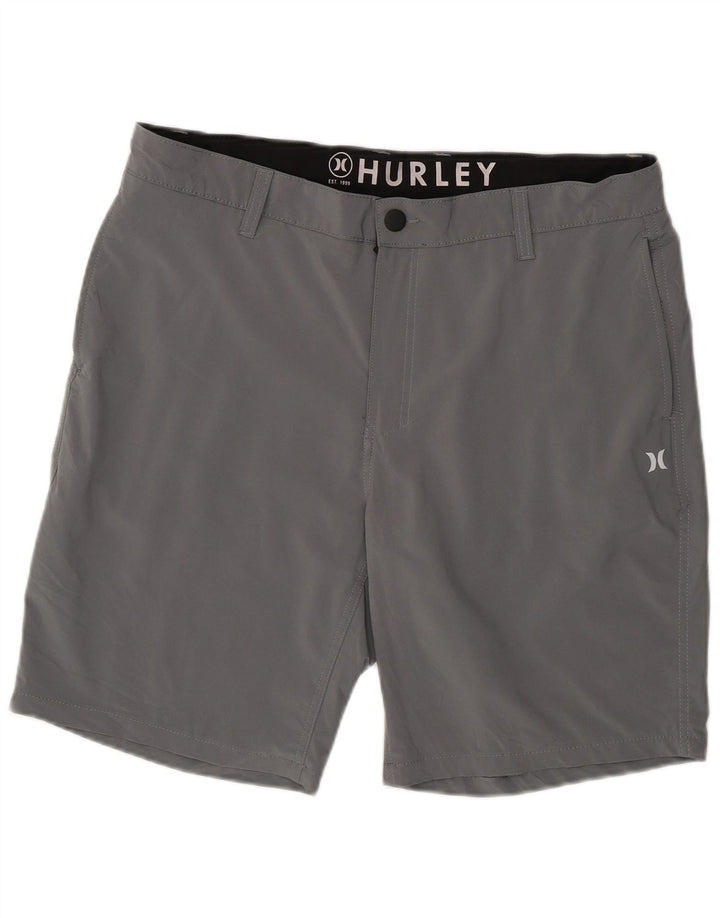 Pantaloni scurți chino Hurley pentru bărbați W36, mare, gri, poliester
