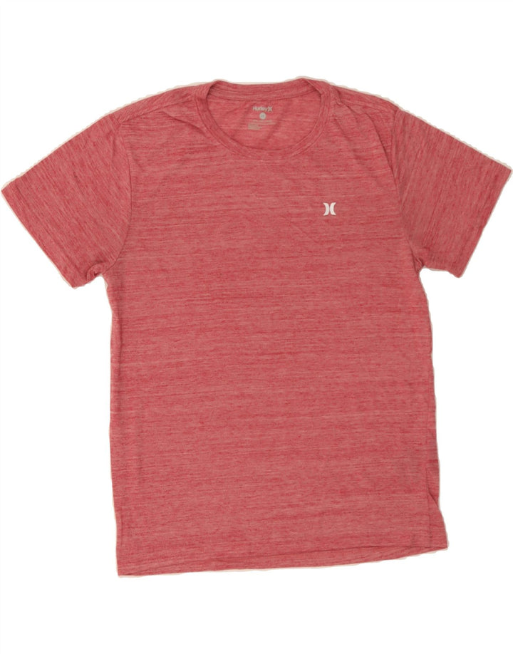 HURLEY Mens T-Shirt Top Small Pink Flecked Polyester Vintage Hurley and Second-Hand Hurley from Messina Hembry 
