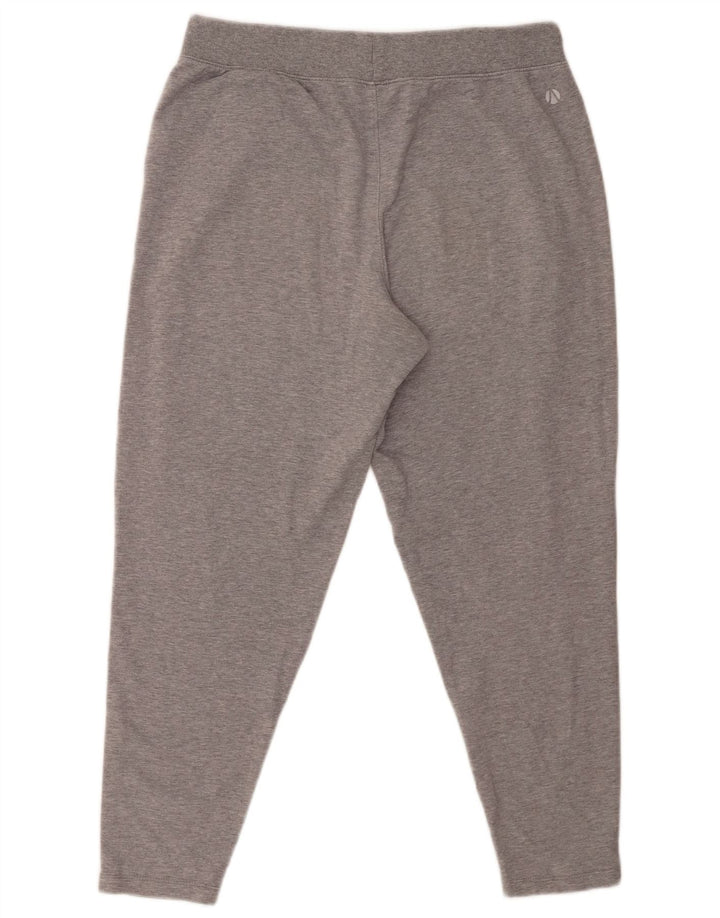 Pantaloni de trening pentru femei Marks & Spencer Crop UK 12 Bumbac gri mediu