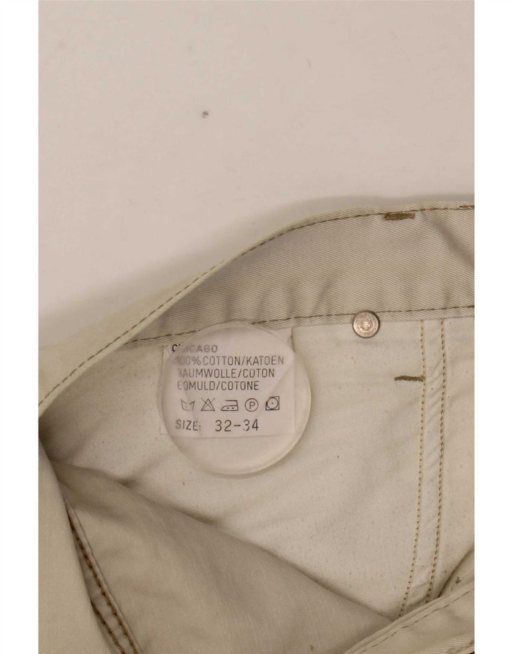 Blugi Lee Chicago drepte pentru bărbați W32 L27 bumbac alb