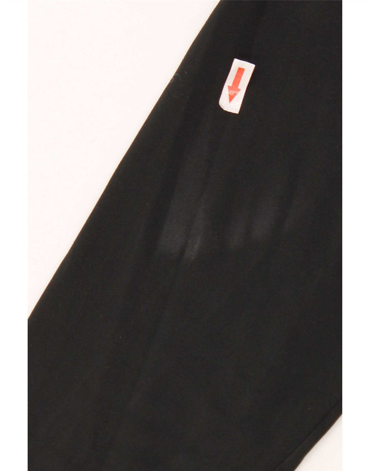 Top de trening pentru bărbați Dri Fit, cu fermoar și gât, din poliester negru mediu