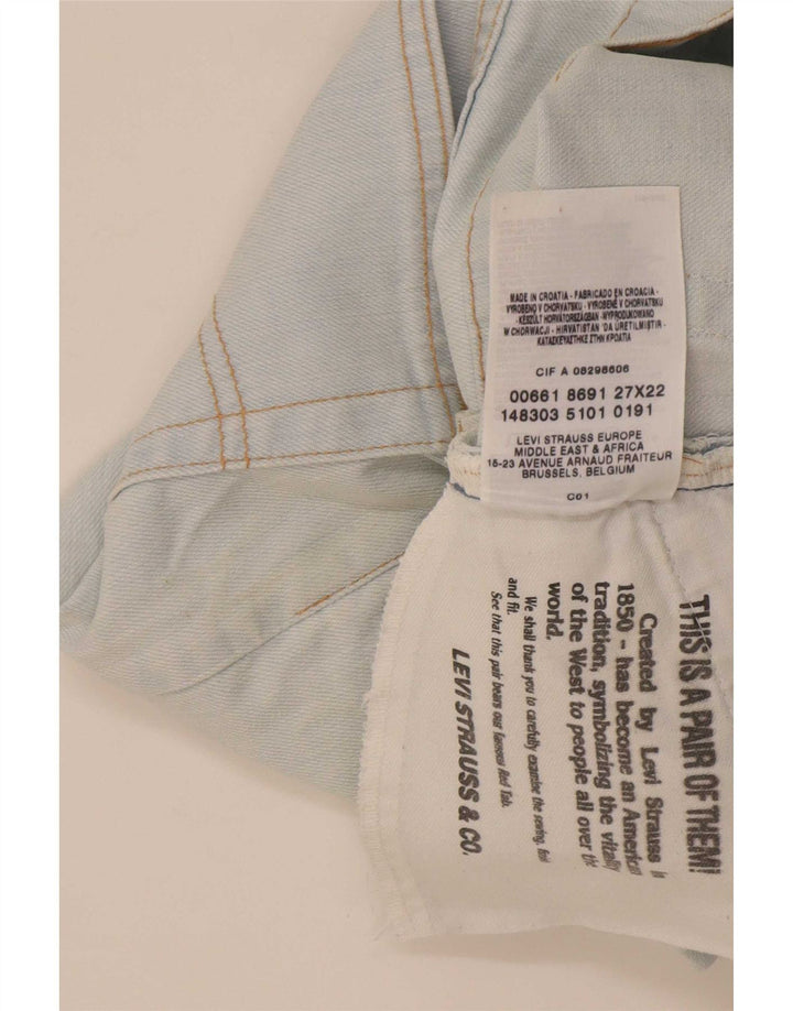 Blugi Capri pentru femei Levi's W27 L22 Bumbac albastru