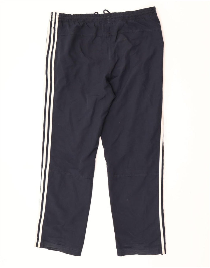 Pantaloni de trening Adidas pentru bărbați, poliester mediu bleumarin