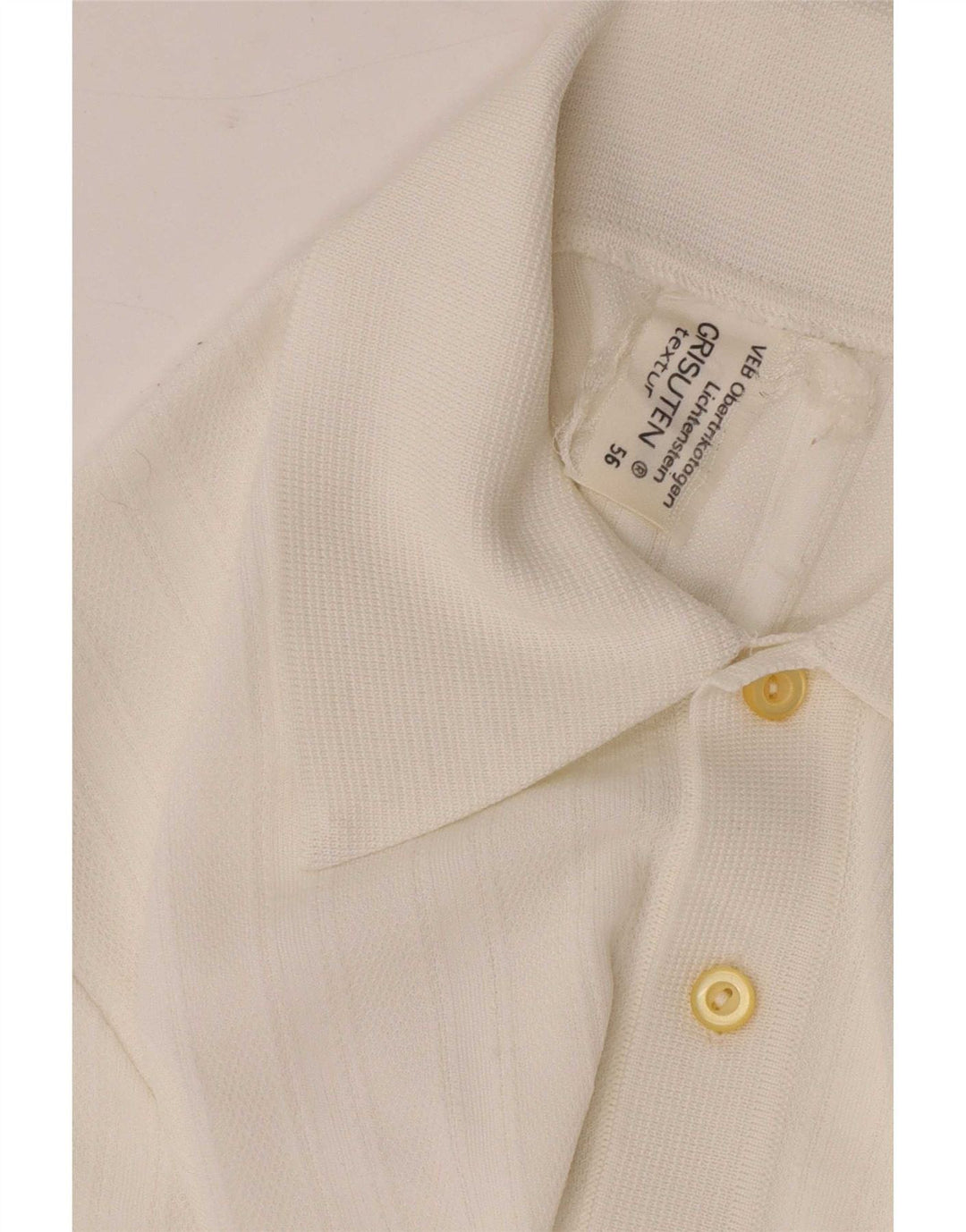 Tricou polo vintage pentru bărbați, alb mediu, sintetic