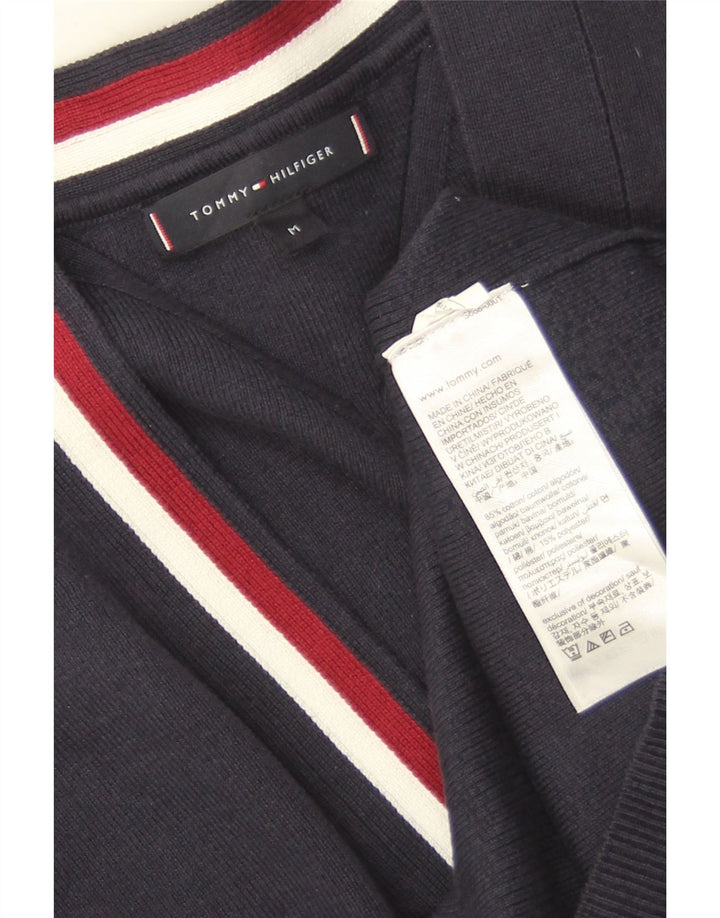 Pulover cardigan pentru bărbați Tommy Hilfiger, bumbac mediu albastru bleumarin
