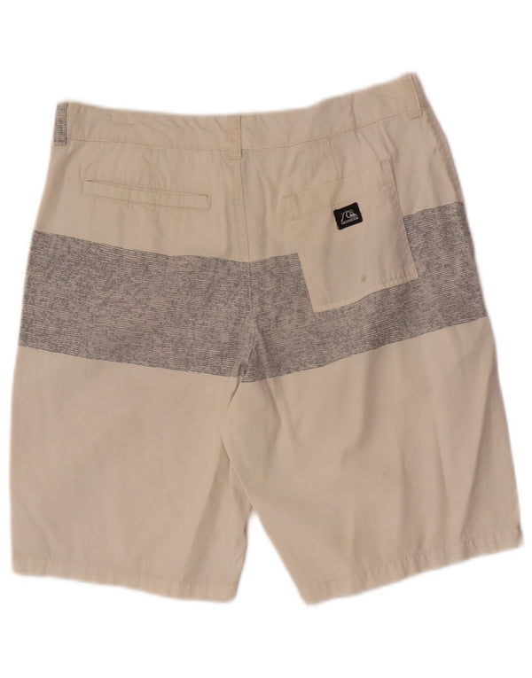 Pantaloni scurți chino pentru bărbați Quiksilver W28 Small Beige Colorblock Bumbac