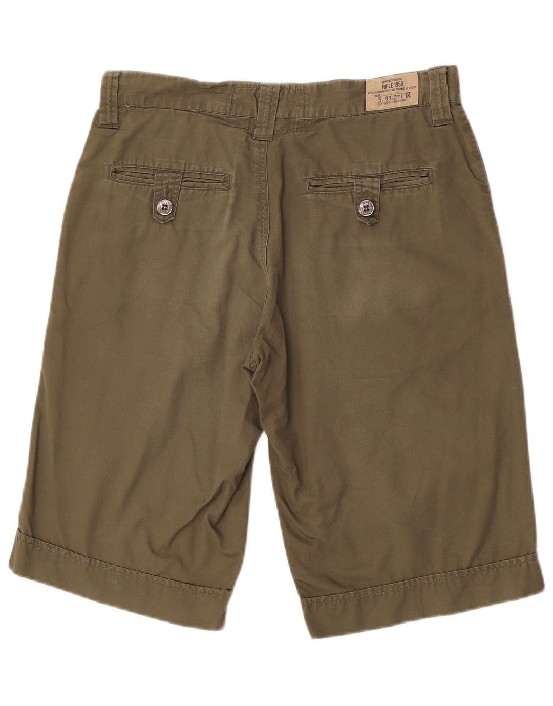 Pantaloni scurți chino pentru bărbați Rifle W31, bumbac mediu kaki