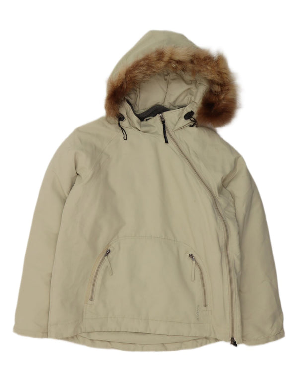 Jachetă căptușită cu glugă Woolrich pentru femei UK 18 XL, nailon verde