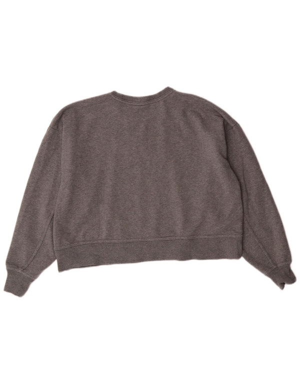 Pulover pentru femei Nike Dri Fit Graphic Oversized Hanorac UK 10 Mic Gri