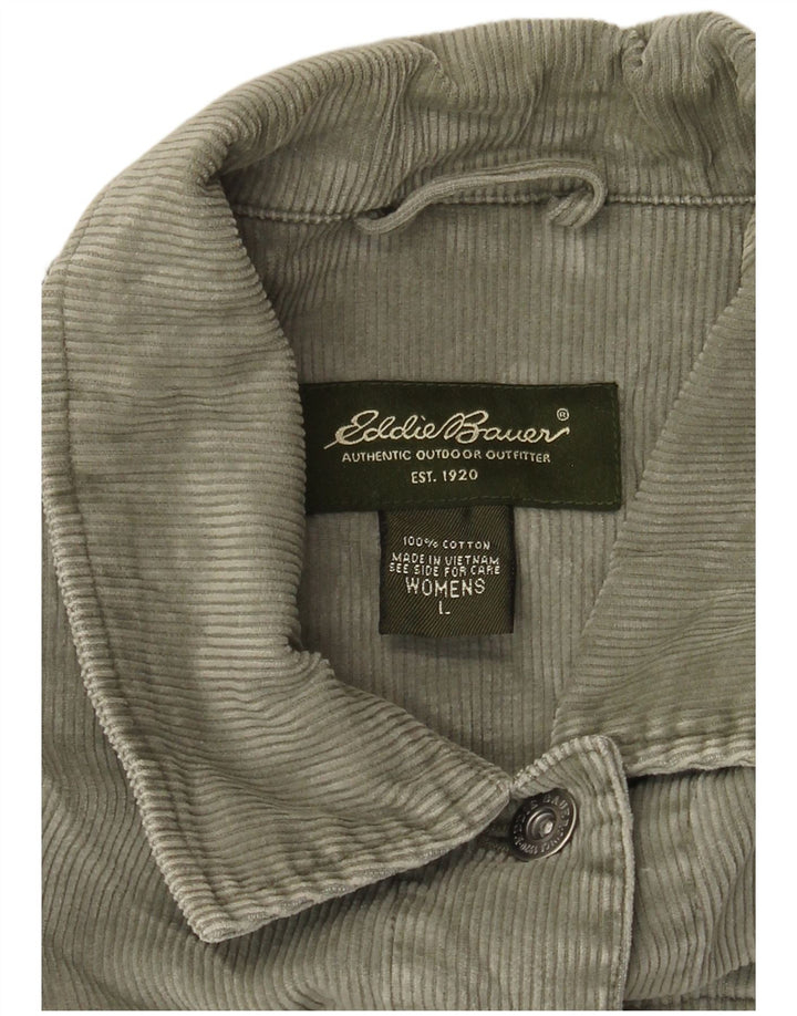 Jachetă din velur pentru femei Eddie Bauer UK 16, mare, verde, bumbac