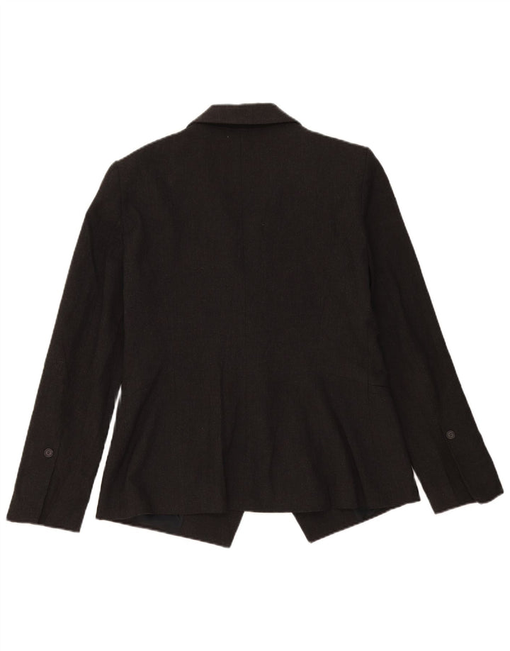 Blazer pentru femei Zara cu 1 nasture UK 16 XL Poliester gri
