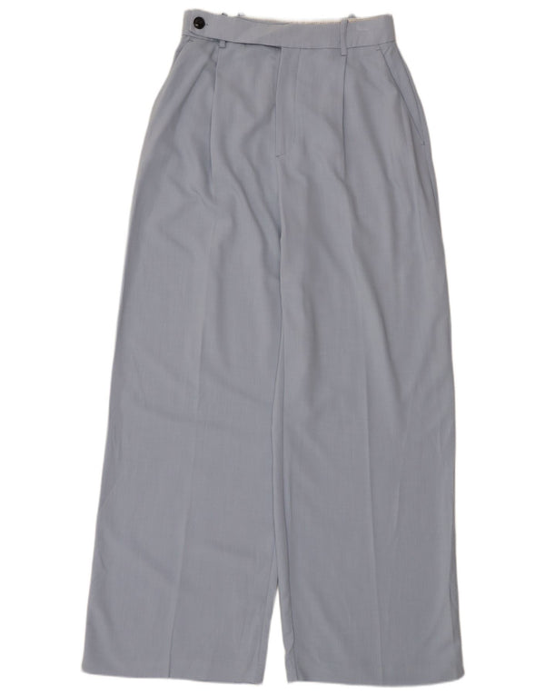 Pantaloni de costum pentru femei cu talie înaltă Zara, mari L30 L33 Albastru