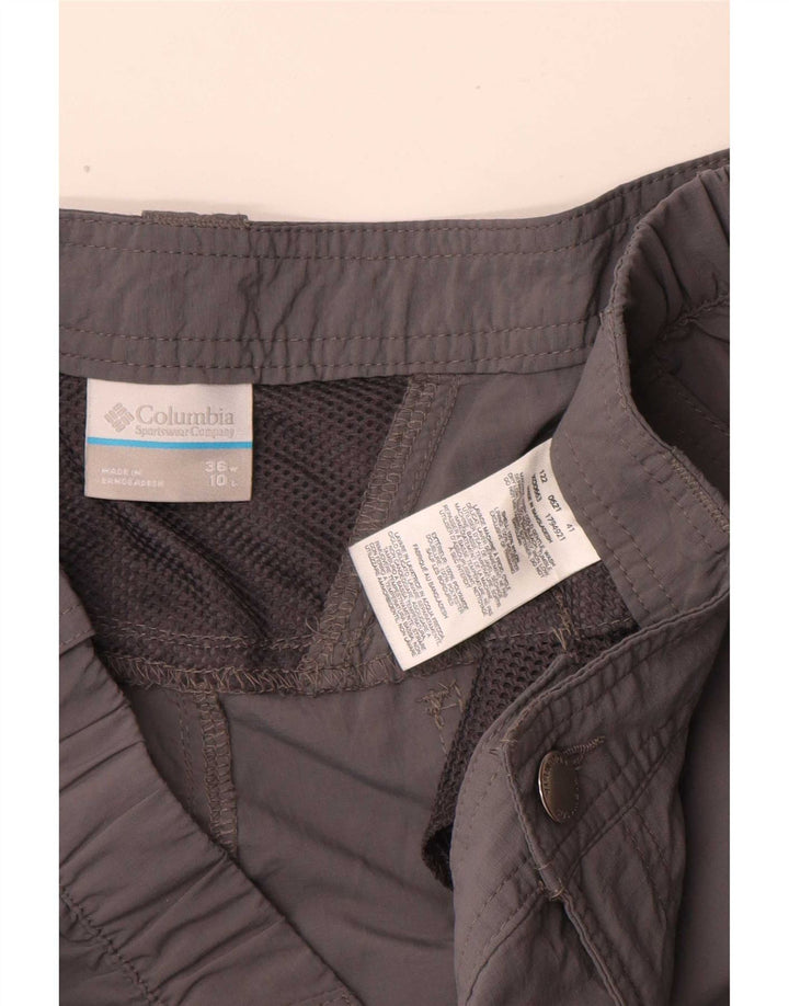 Pantaloni scurți cargo Columbia pentru bărbați W36 Large, gri din nailon