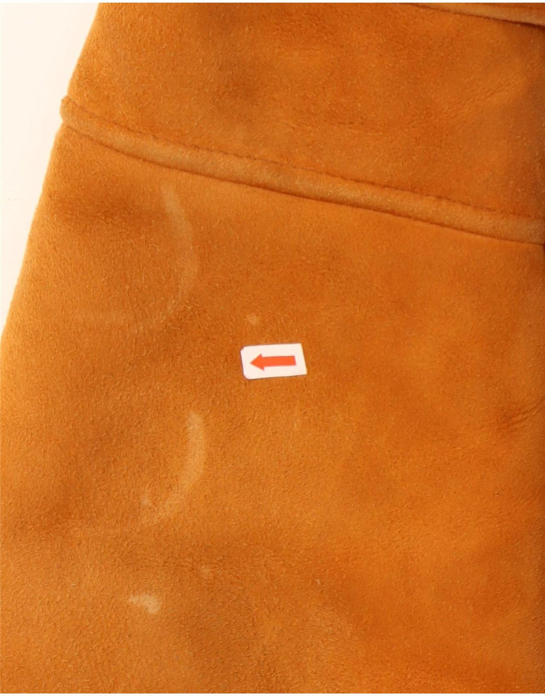 Jachetă vintage bărbătească din shearling IT 52 XL din piele maro