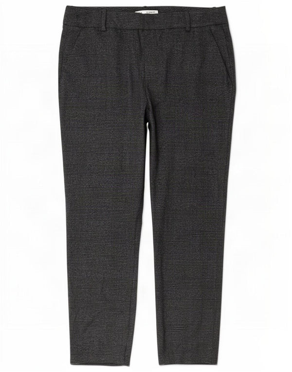Pantaloni chino conici pentru femei Zara EU 40 Medium L30 L27 Gri Houndstooth