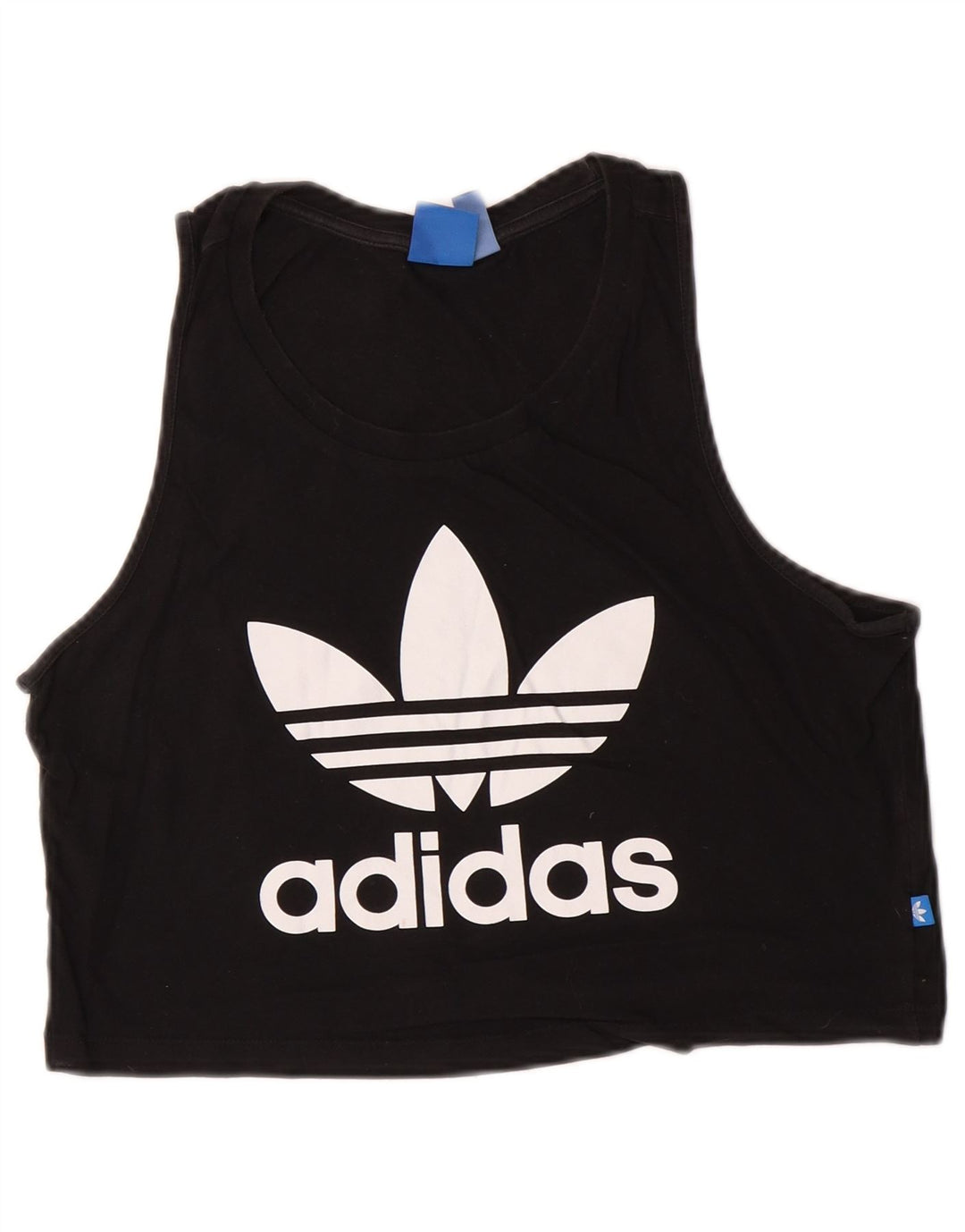 Vesta crop grafică pentru femei Adidas UK 12 Medium Black