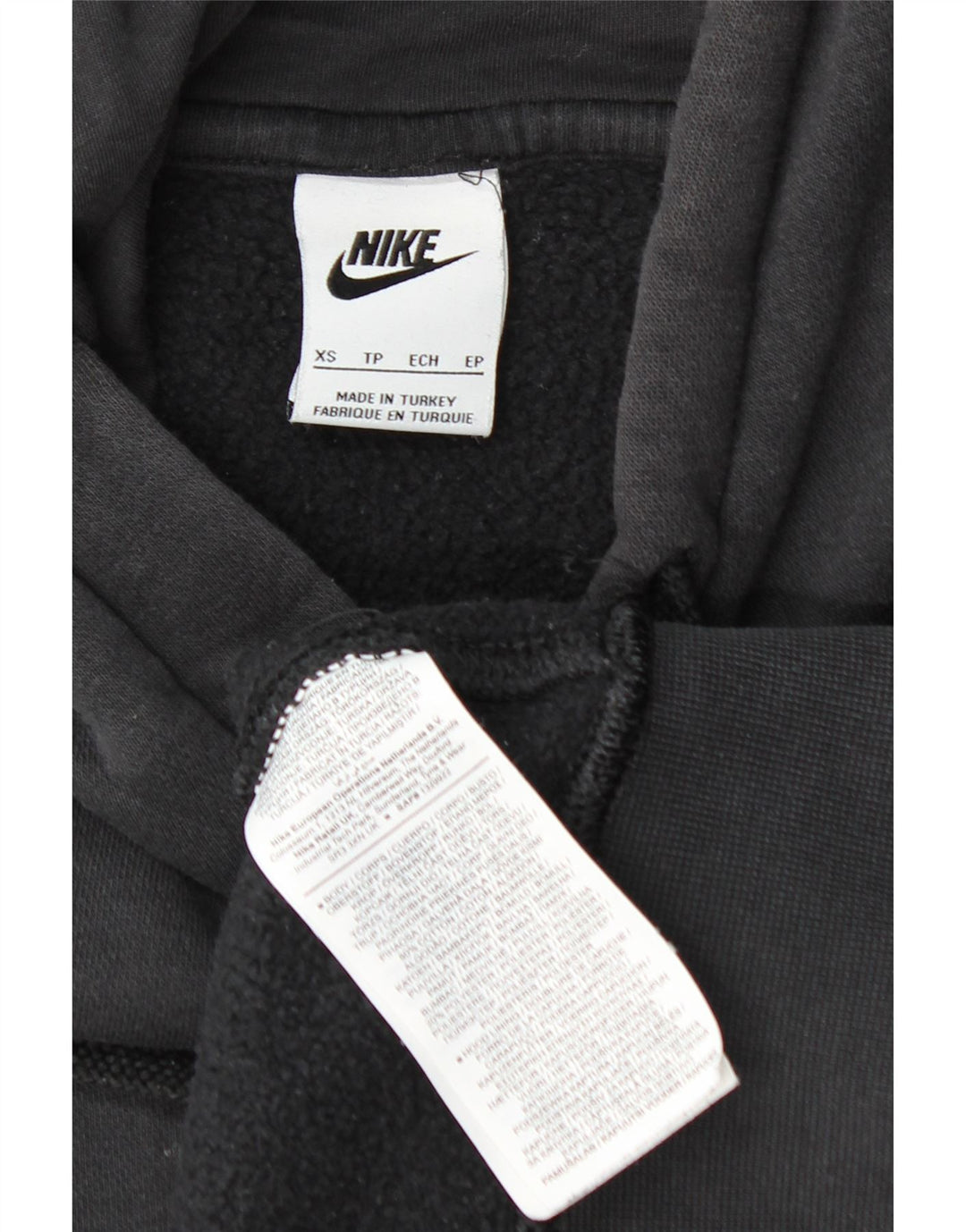 Pulover supradimensionat pentru femei NIKE UK 6 XS bumbac negru