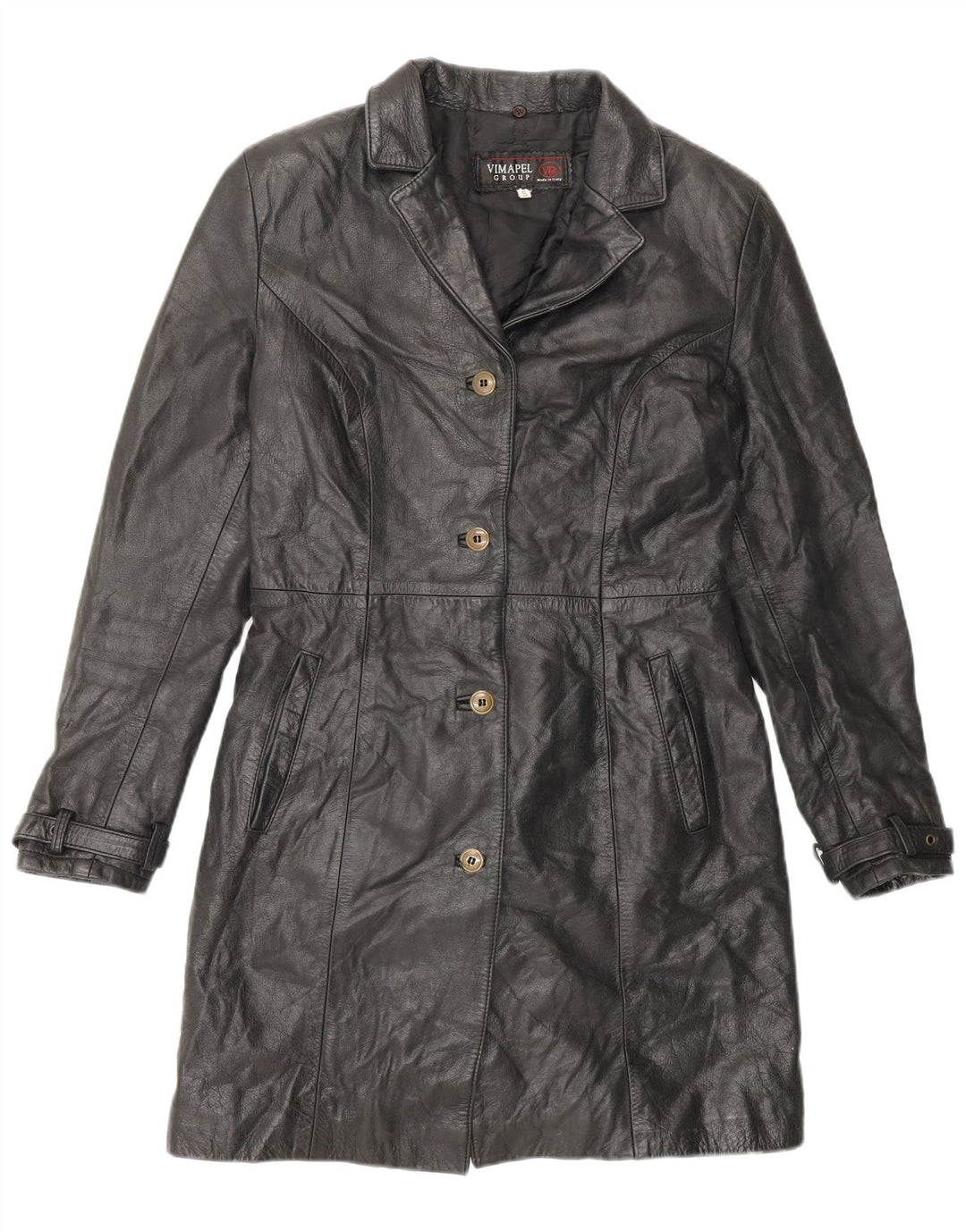 Palton de piele pentru femei Vimapel UK 10 Small Black Classic