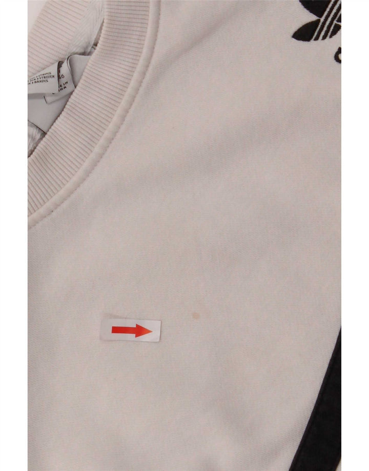 Pulover supradimensionat pentru femei Adidas UK 14 Roz mediu Colorblock