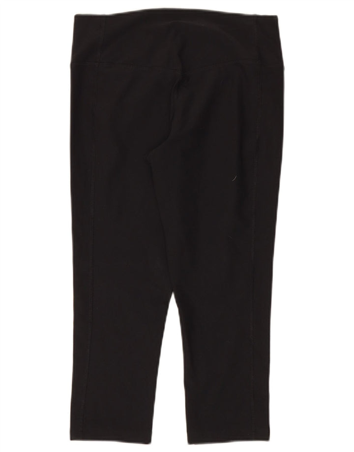 Leggings capri Nike Dri Fit pentru femei UK 10 Poliester negru mic