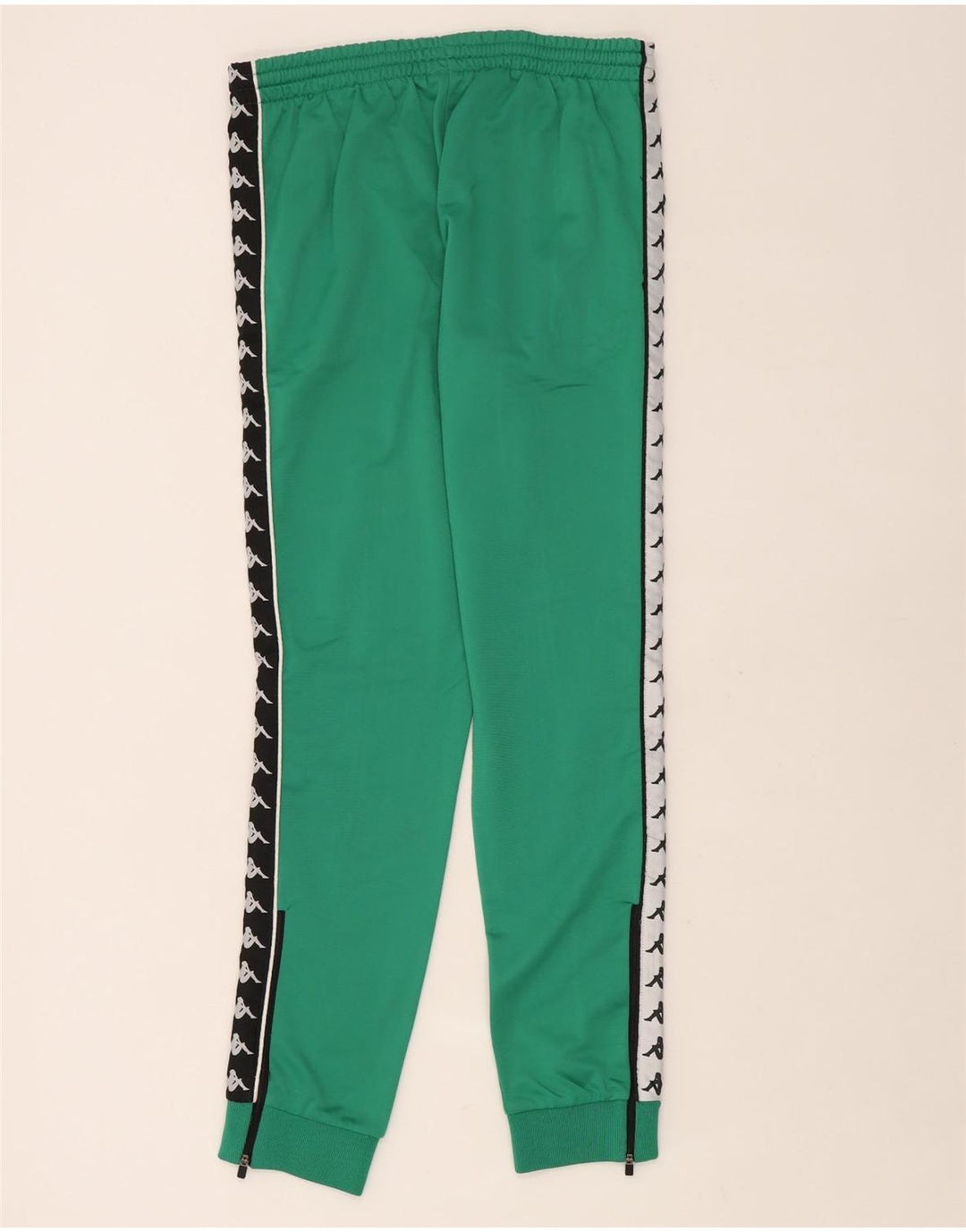 Pantaloni de trening cu grafică pentru bărbați Kappa Pantaloni de jogging, verde mediu, color block