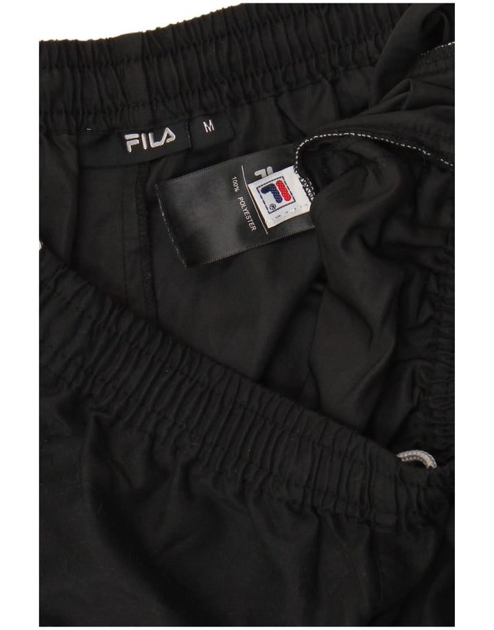Pantaloni de trening FILA Capri pentru bărbați, poliester mediu negru