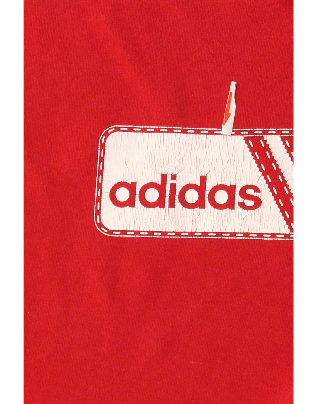 Tricou grafic pentru bărbați Adidas Top, bumbac roșu mediu