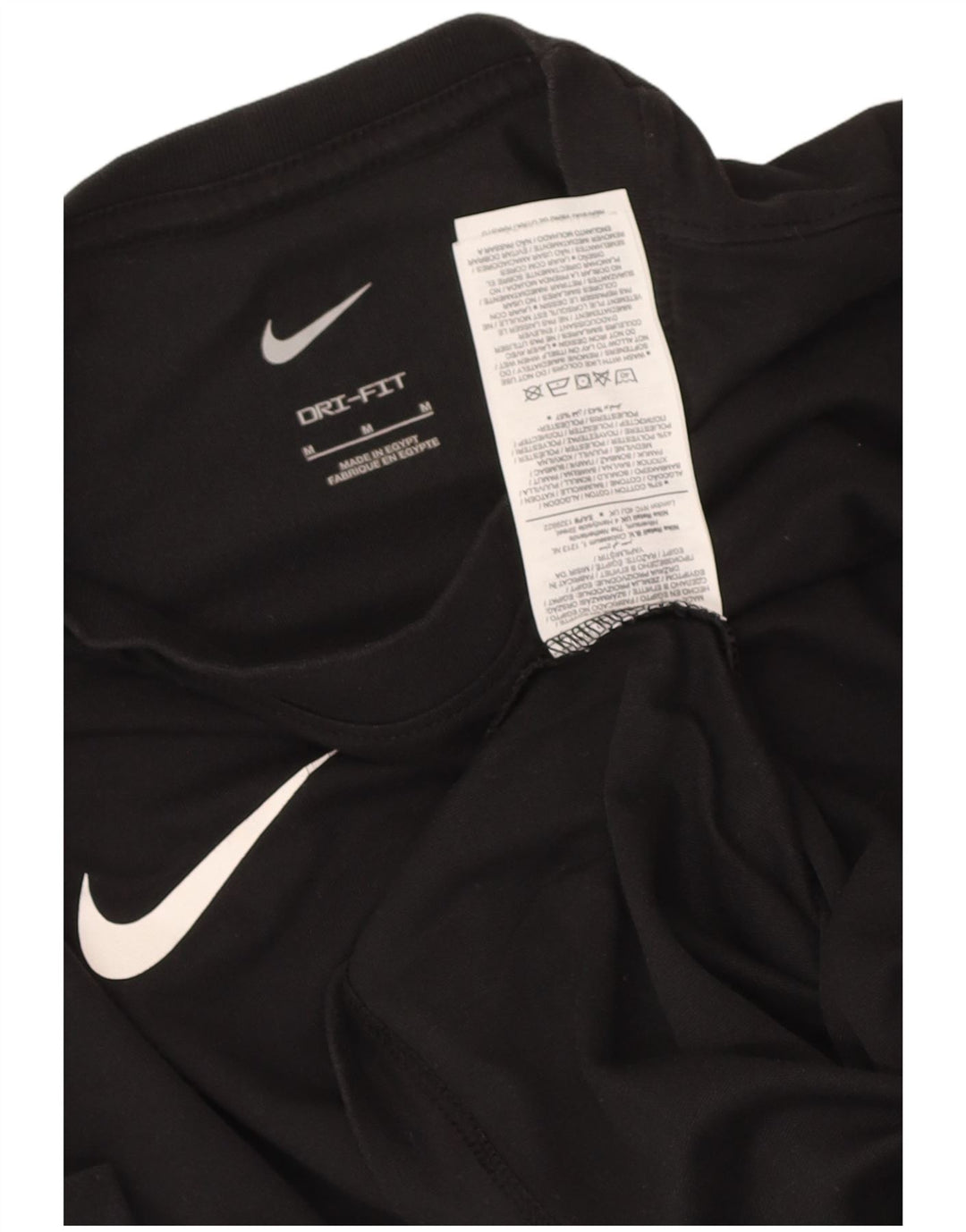 Tricou Nike Dri Fit pentru bărbați Top mediu din bumbac negru