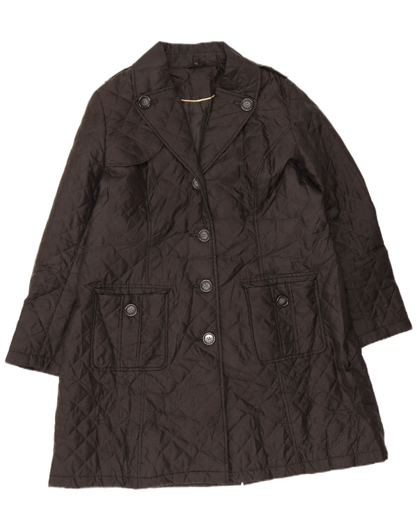 Pardesiu matlasat pentru femei Marks & Spencer UK 18 XL poliester negru